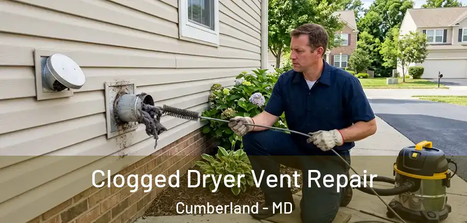  Clogged Dryer Vent Repair Cumberland - MD